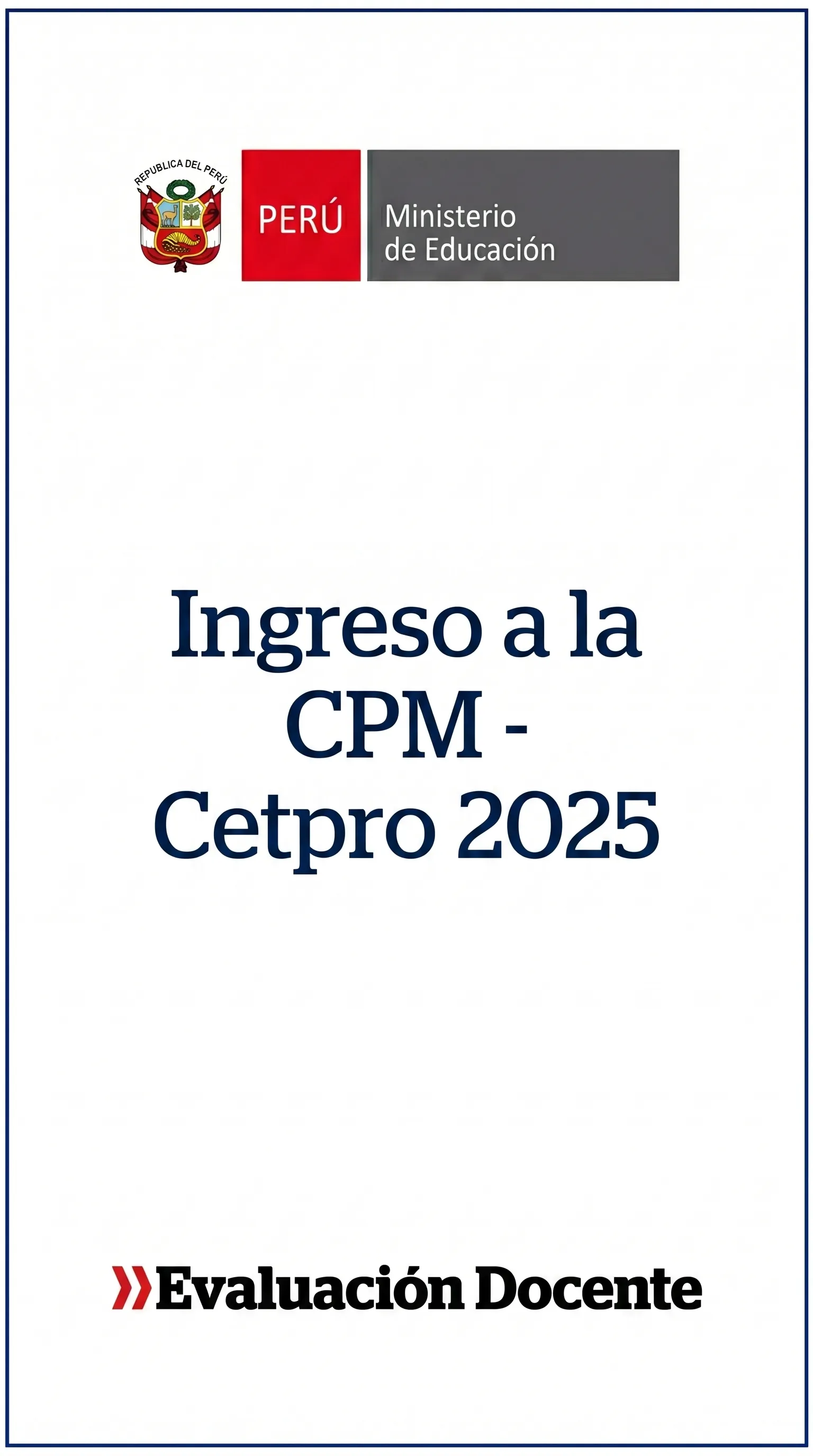 Nombramiento CETPRO 2026